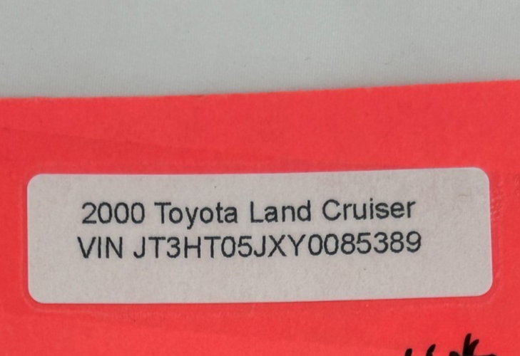 98-03 Toyota Land Cruiser Rear Right Door Armrest Pull Handle OEM 74250-60010-E0