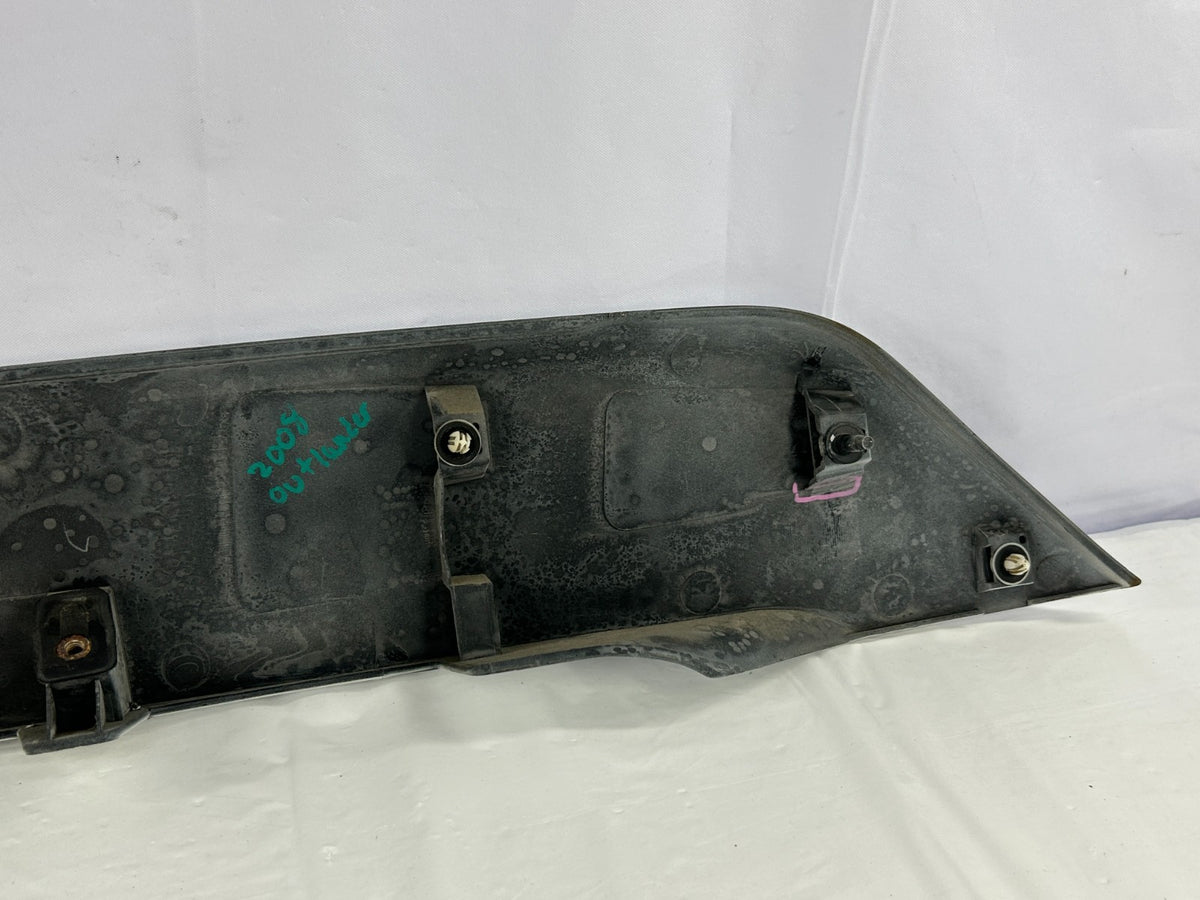 07-13 Mitsubishi Outlander Rear Tailgate Hatch Garnish Trim White OEM 5817A022WA