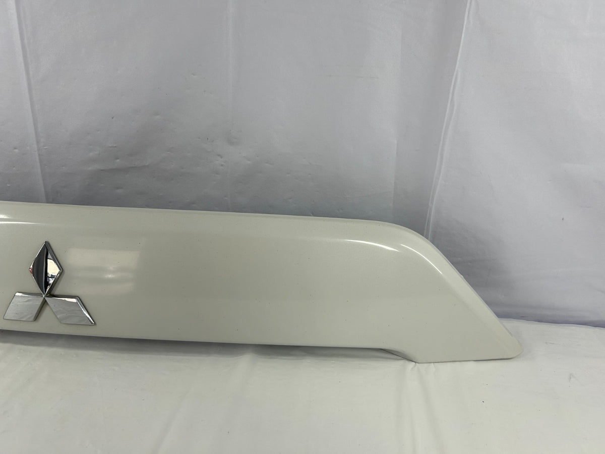 07-13 Mitsubishi Outlander Rear Tailgate Hatch Garnish Trim White OEM 5817A022WA