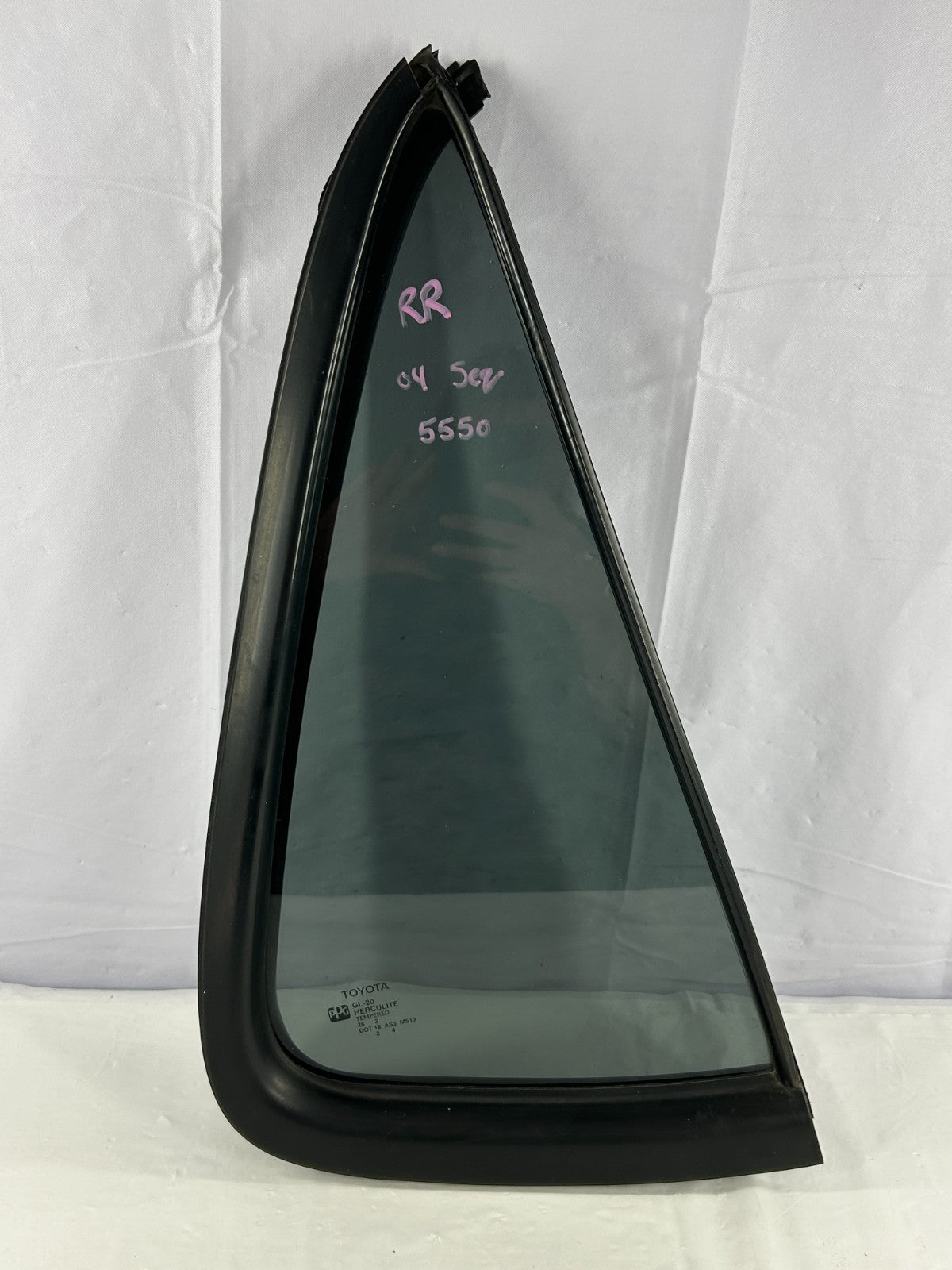 2001-2007 Toyota Sequoia Rear Right Quarter Window Glass Panel OEM 68123-0C010
