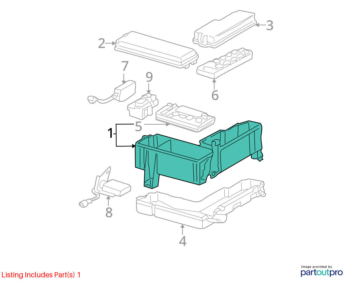02-05 Toyota Sequoia Engine Bay Fuse Box Relay Junction Block OEM 82720-0C011