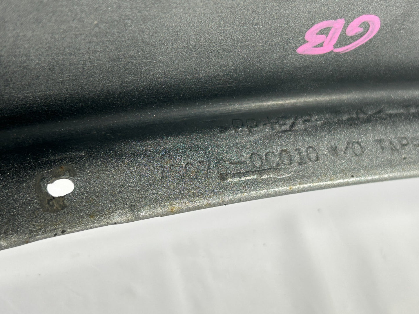 01-04 Toyota Sequoia Rear Left Door Fender Flare Molding Silver OEM 75746-0C900