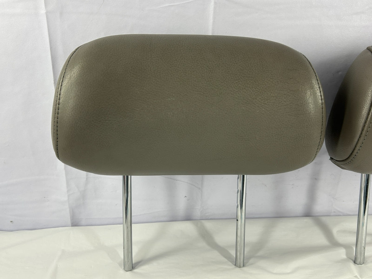 2001-2005 Toyota Sequoia Front Seat Leather Headrest Set Gray OEM 71910-0C040-B0