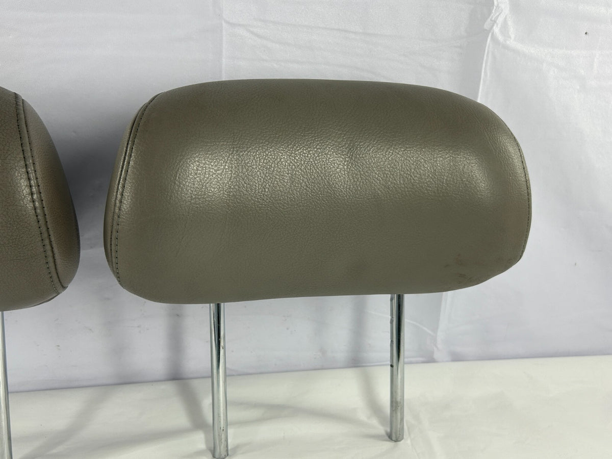 2001-2005 Toyota Sequoia Front Seat Leather Headrest Set Gray OEM 71910-0C040-B0