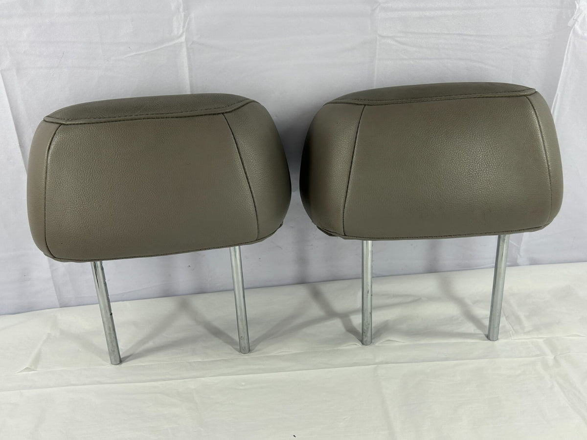 2001-2005 Toyota Sequoia Front Seat Leather Headrest Set Gray OEM 71910-0C040-B0