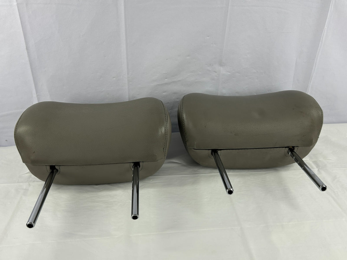 2001-2005 Toyota Sequoia Front Seat Leather Headrest Set Gray OEM 71910-0C040-B0