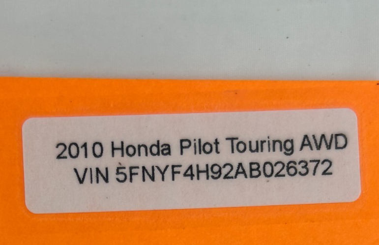 2009-2011 Honda Pilot Front Seat Headrest Pair Black Leather OEM 81140SZAA41ZA