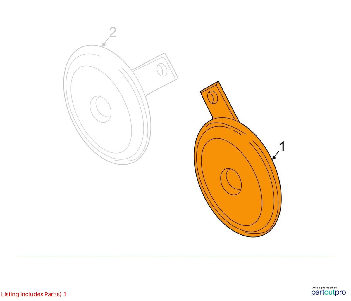 2004-2006 Subaru WRX STI Impreza High Tone Note Horn OEM 86029FE030