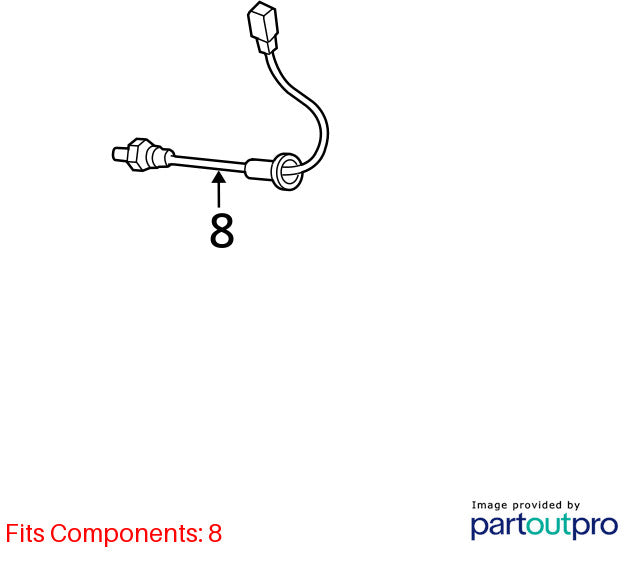 2006-2016 Toyota Yaris Rear Downstream Oxygen Sensor Denso OEM 89465-52430
