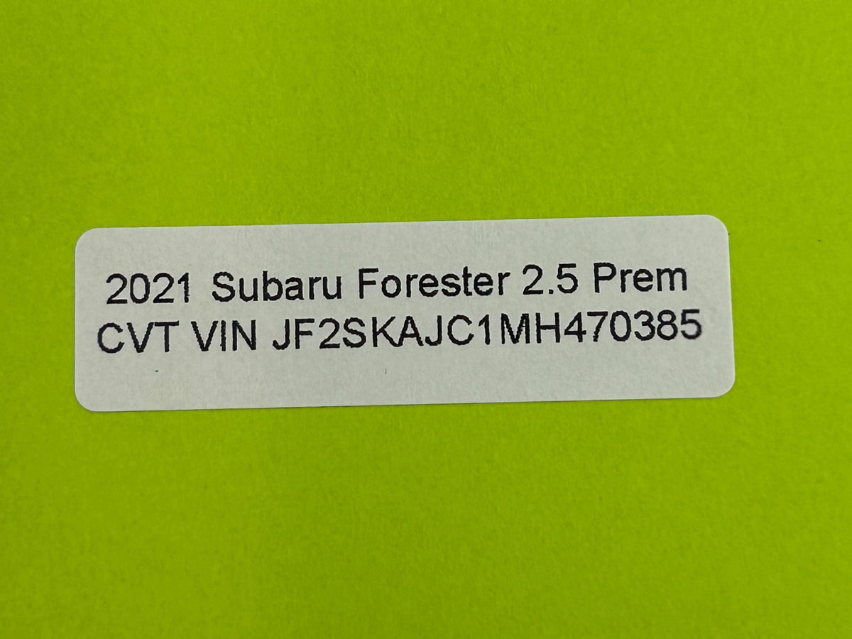 2019-2021 Subaru Forester Windshield Washer Fluid Reservoir Tank OEM 86611FL000