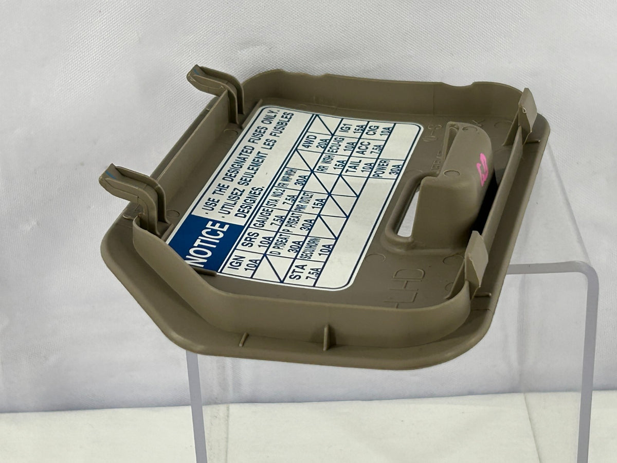 2003-2009 Toyota 4Runner Dash Fuse Panel Opening Cover Lid Brown OEM 55545-35020