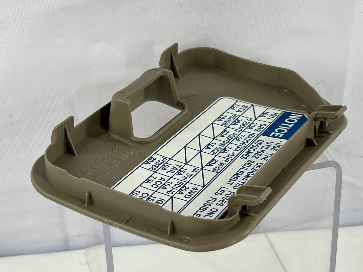 2003-2009 Toyota 4Runner Dash Fuse Panel Opening Cover Lid Brown OEM 55545-35020