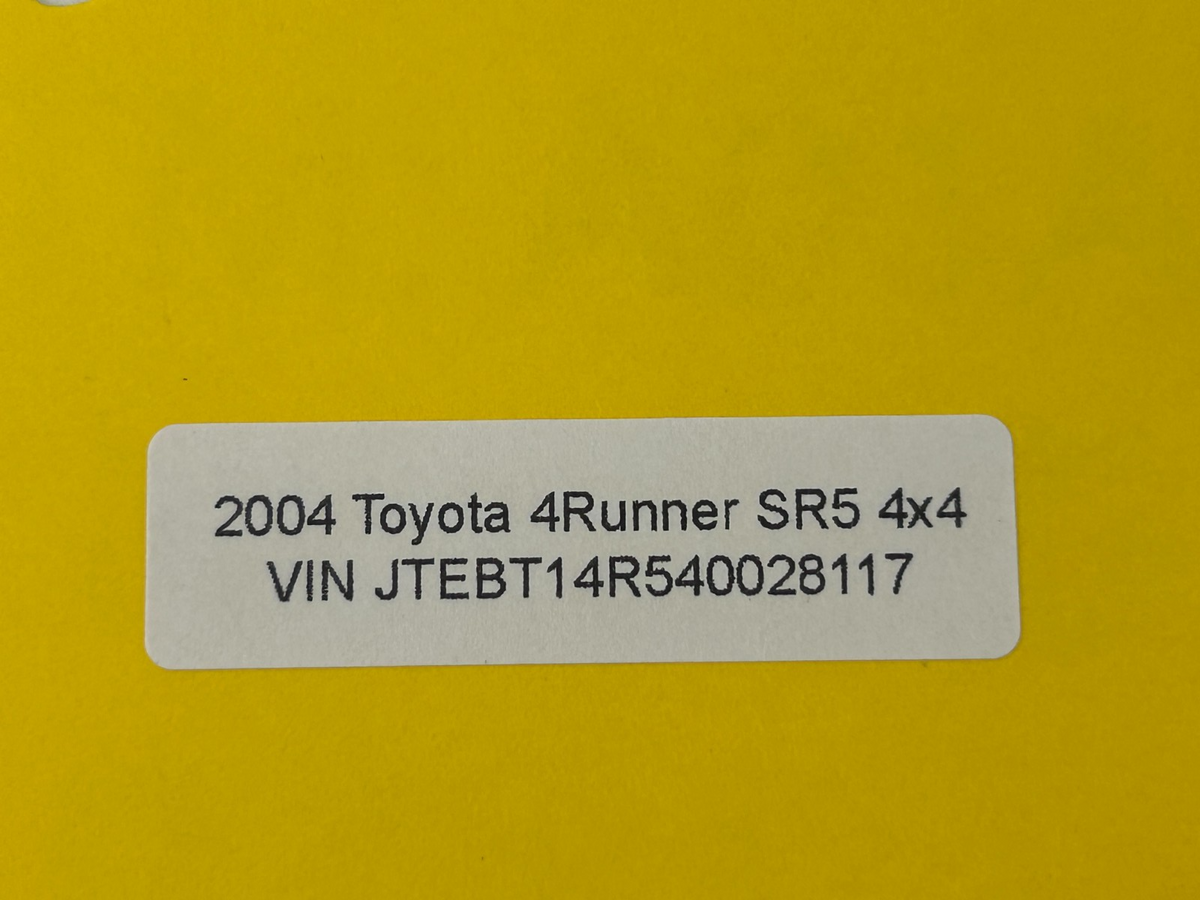 03-09 Toyota 4runner Front Left Driver Window Regulator Motor OEM 69802-58010