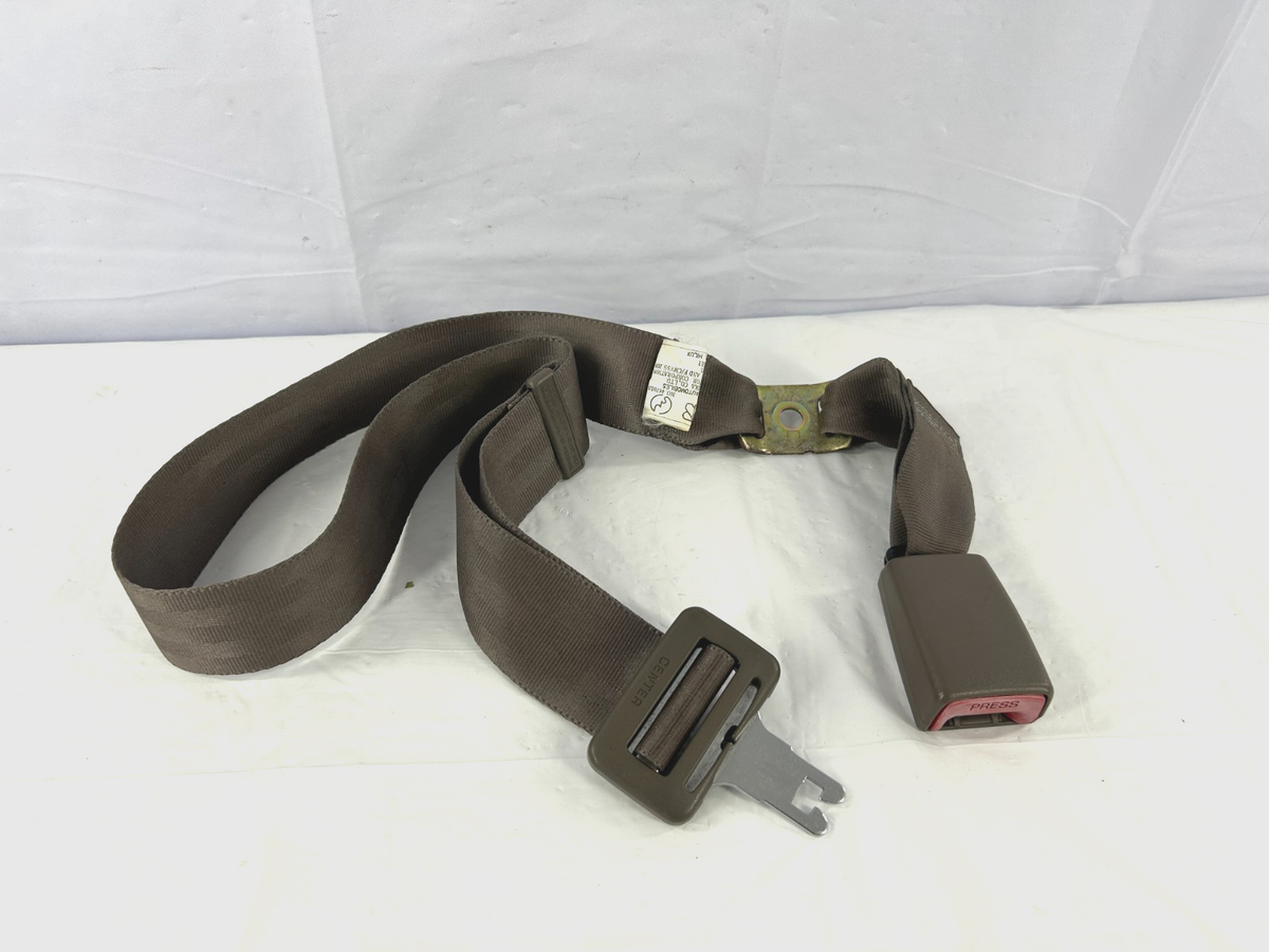 1996-1999 Toyota 4Runner Rear Lap Seat Belt Center Strap Brown OEM 73300-35010