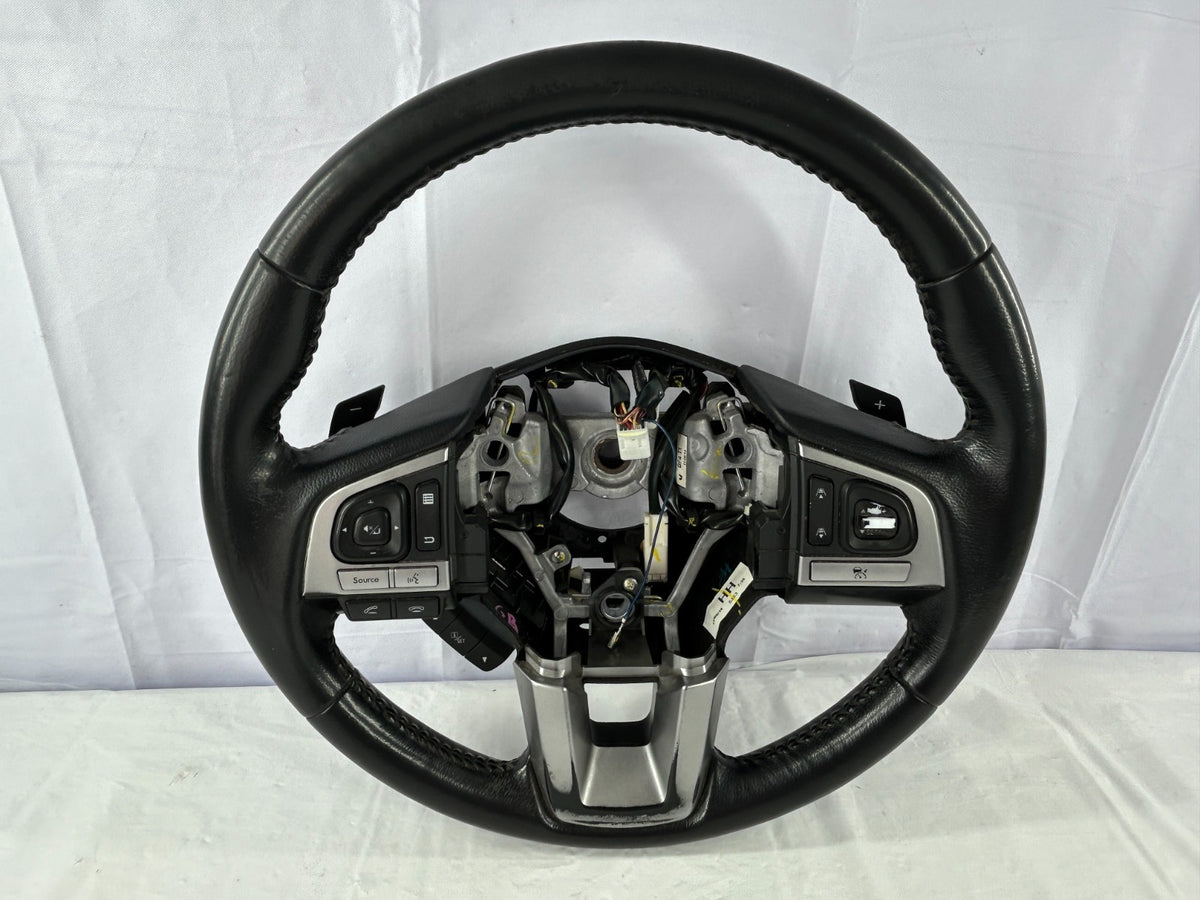 2015-2017 Subaru Outback Steering Wheel Black Leather OEM 34312AL03AVH