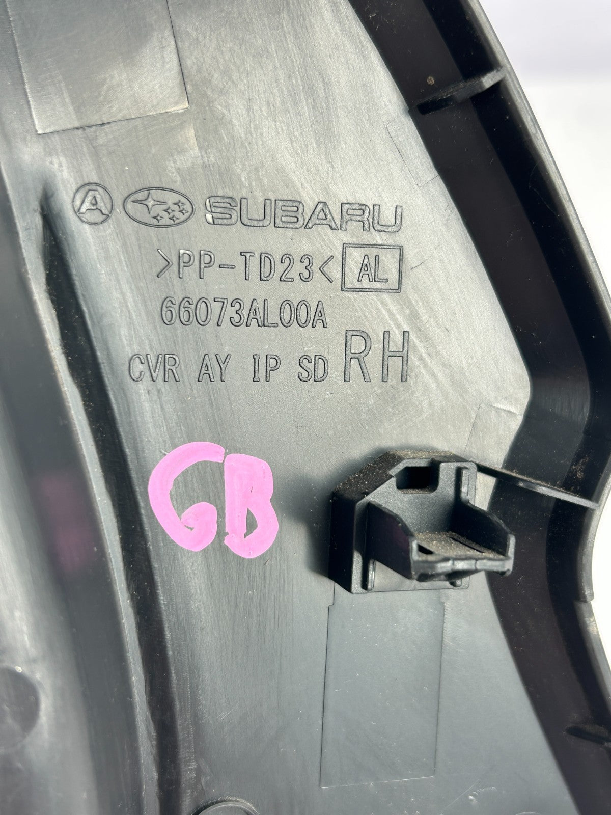 2015 Subaru Outback Front Right Side Dashboard End Cap Trim Cover OEM 66073AL00A
