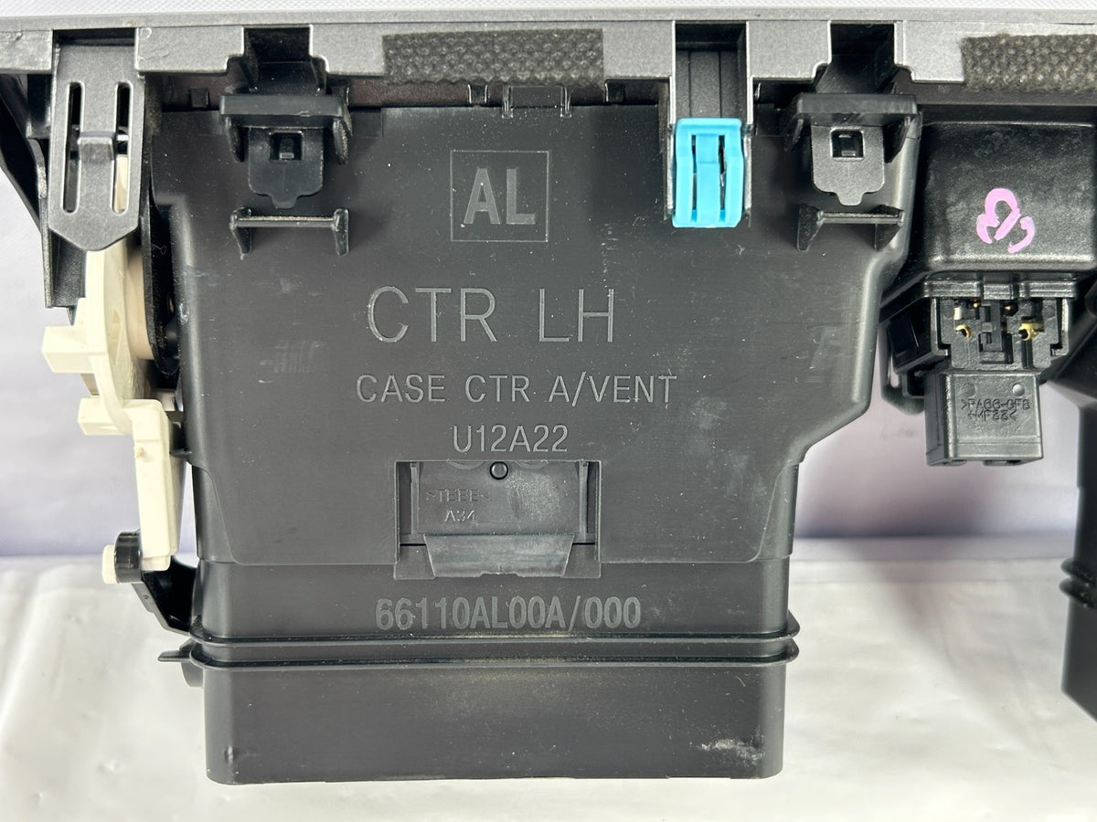 15-19 Subaru Outback Center Dash A/C Air Vents with Hazard Switch OEM 66110AL00A