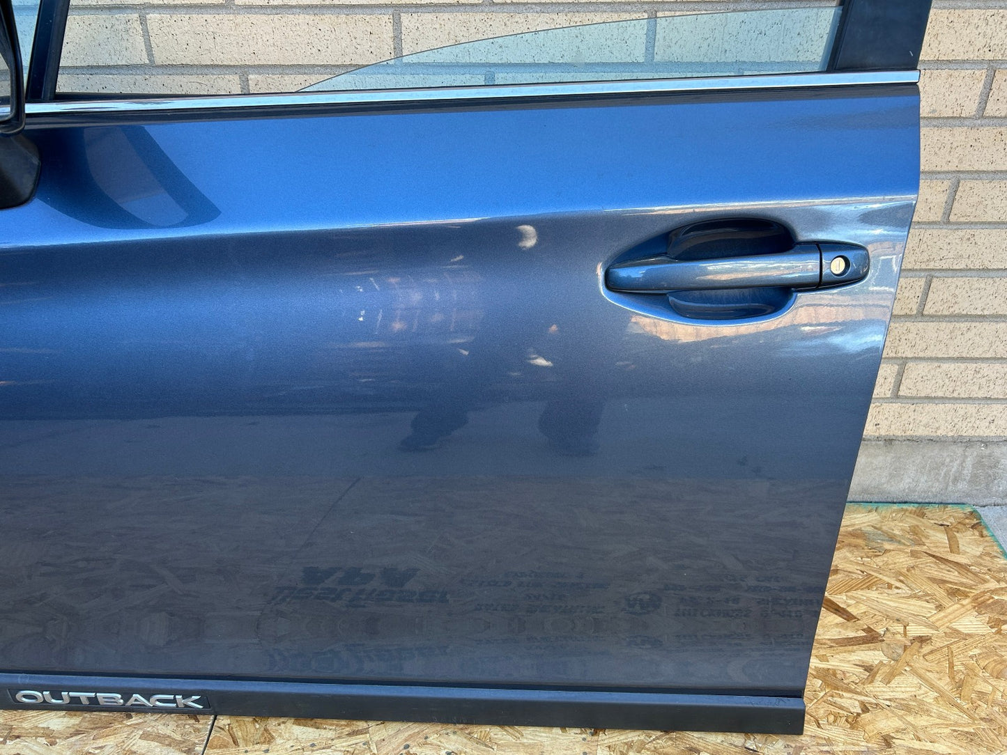 2015-2019 Subaru Outback Left Front Door Shell Complete Blue H1C 60009AL13A9P
