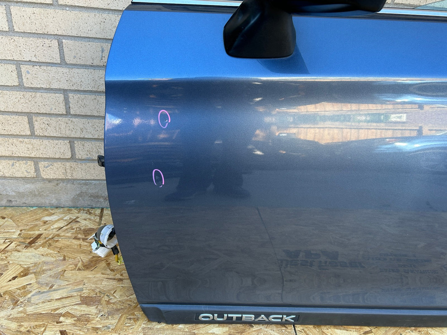 2015-2019 Subaru Outback Left Front Door Shell Complete Blue H1C 60009AL13A9P