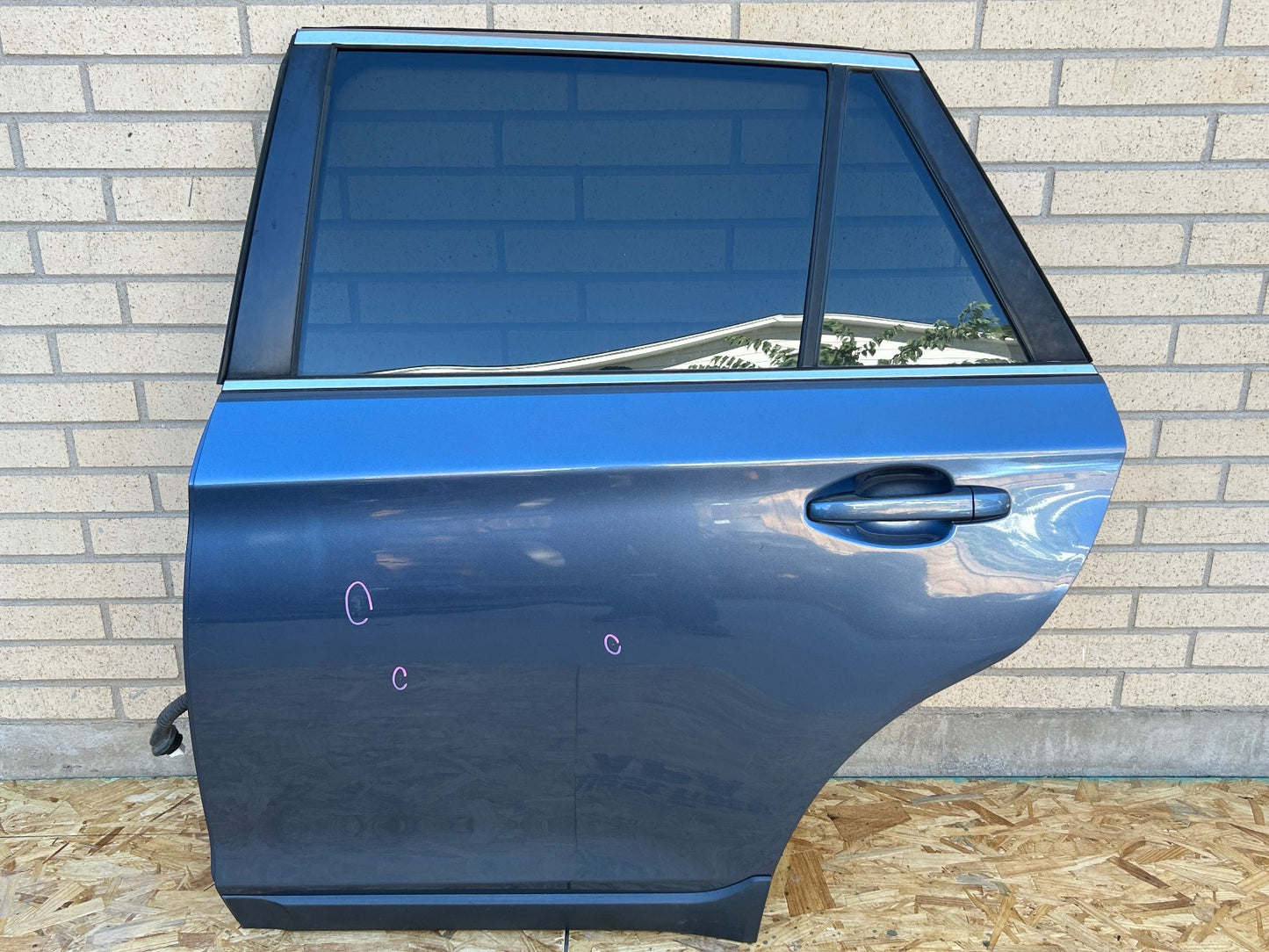 2015-2019 Subaru Outback Left Rear Door Shell Complete Blue H1C 60409AL03A9P