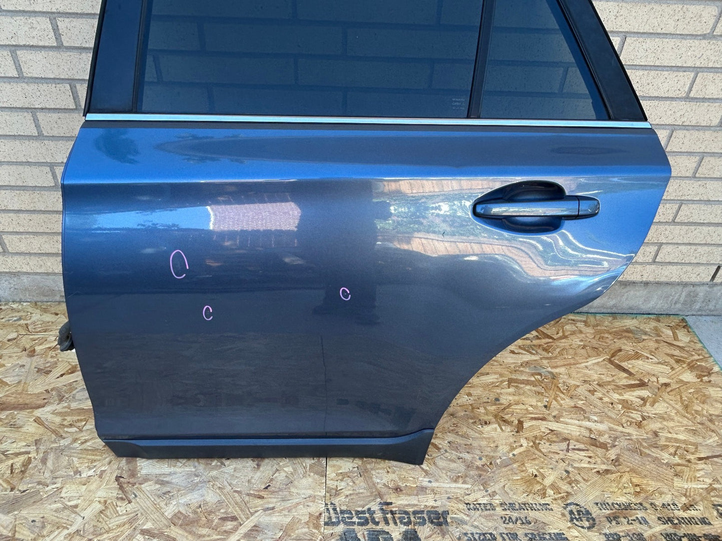 2015-2019 Subaru Outback Left Rear Door Shell Complete Blue H1C 60409AL03A9P