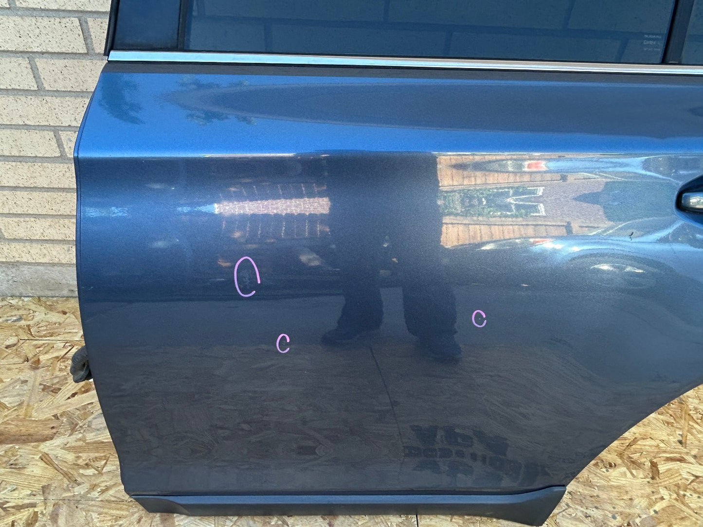 2015-2019 Subaru Outback Left Rear Door Shell Complete Blue H1C 60409AL03A9P