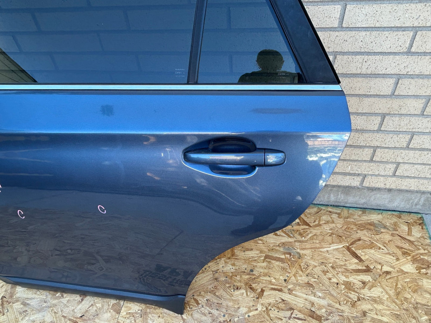 2015-2019 Subaru Outback Left Rear Door Shell Complete Blue H1C 60409AL03A9P
