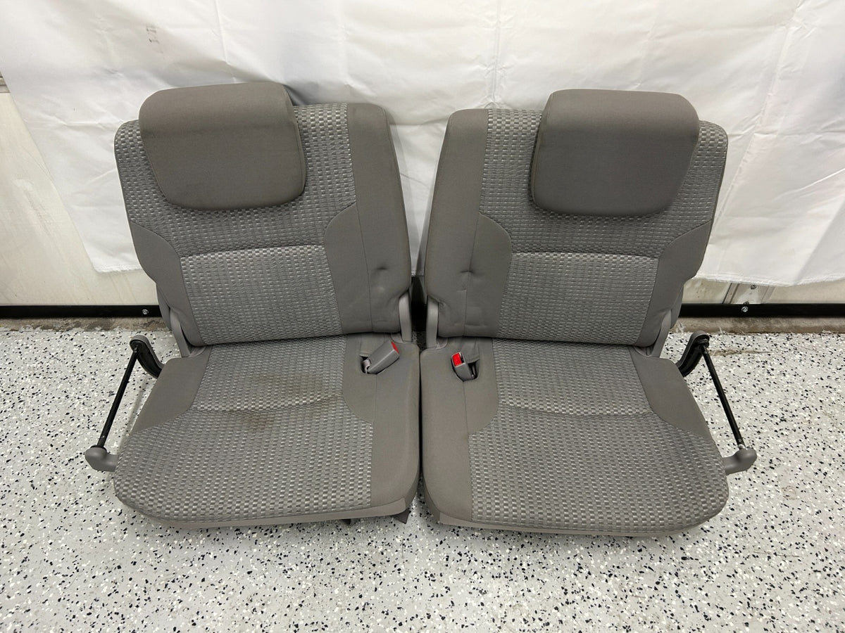 03-09 Toyota 4runner Rear Third Row Seats Complete Set Gray OEM 71710-35010
