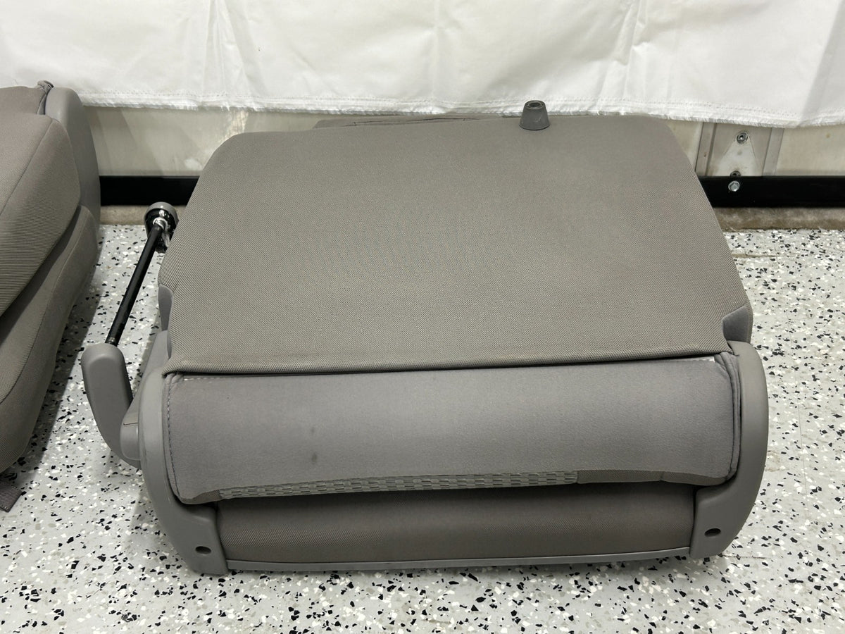 03-09 Toyota 4runner Rear Third Row Seats Complete Set Gray OEM 71710-35010