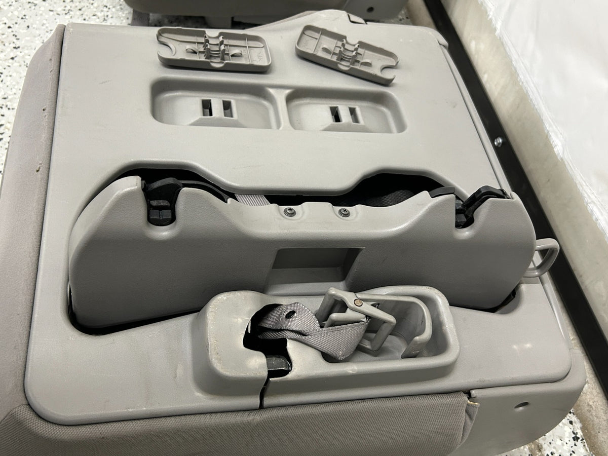 03-09 Toyota 4runner Rear Third Row Seats Complete Set Gray OEM 71710-35010