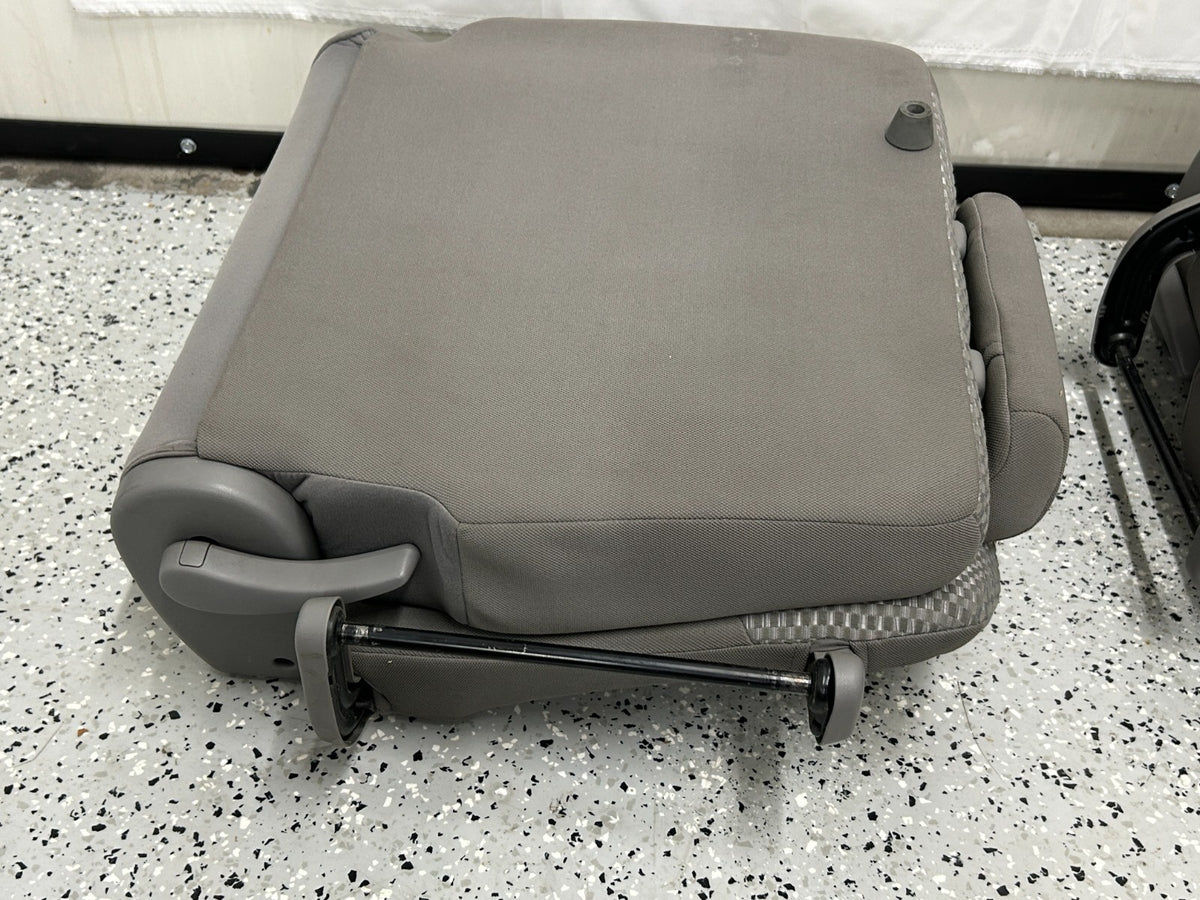 03-09 Toyota 4runner Rear Third Row Seats Complete Set Gray OEM 71710-35010