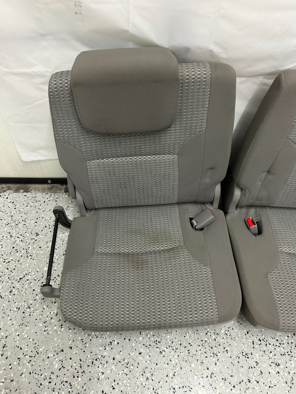 03-09 Toyota 4runner Rear Third Row Seats Complete Set Gray OEM 71710-35010