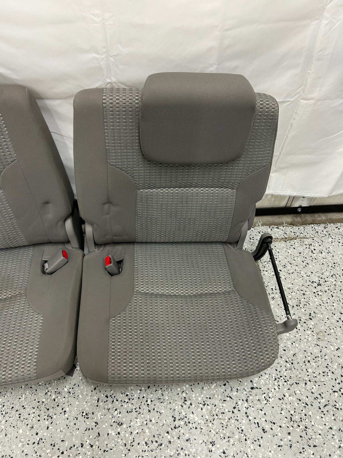 03-09 Toyota 4runner Rear Third Row Seats Complete Set Gray OEM 71710-35010