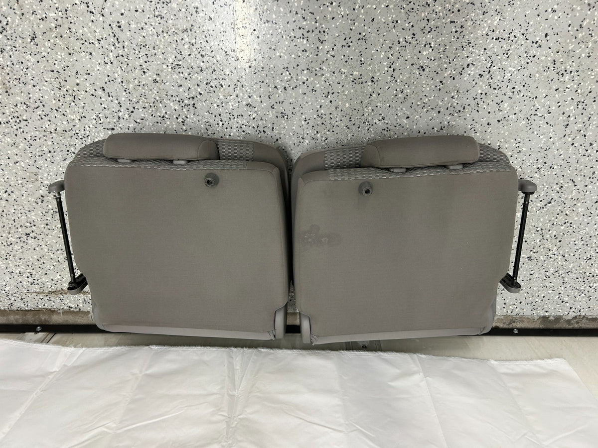 03-09 Toyota 4runner Rear Third Row Seats Complete Set Gray OEM 71710-35010