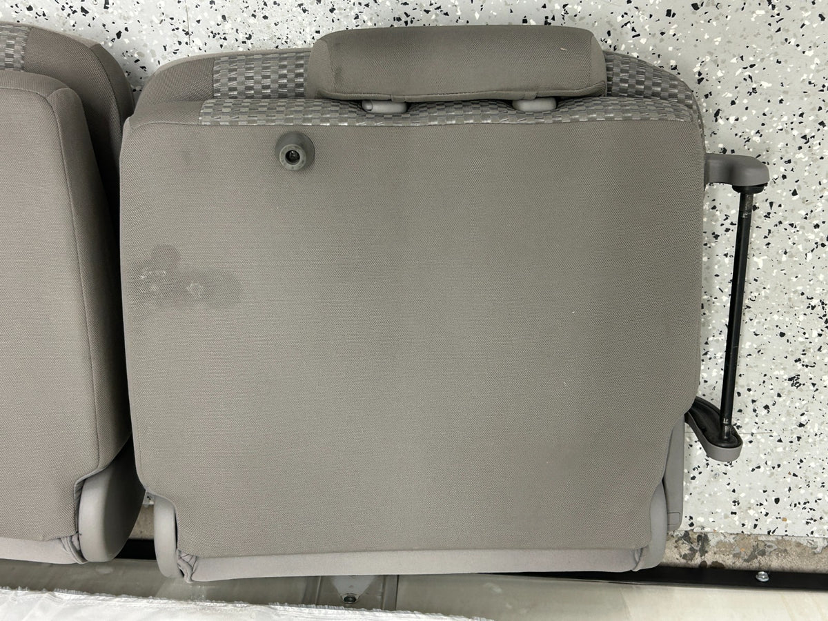 03-09 Toyota 4runner Rear Third Row Seats Complete Set Gray OEM 71710-35010