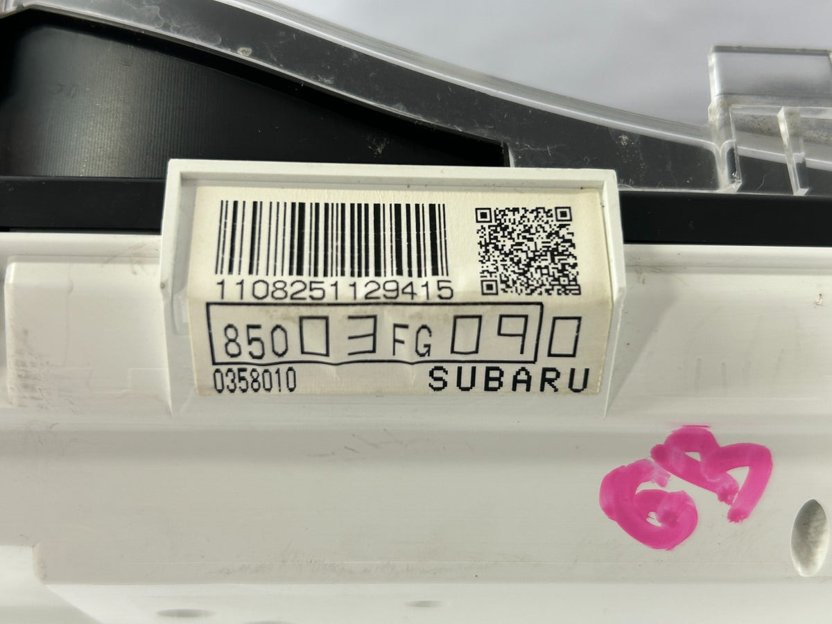 2009 Subaru Impreza Dash Instrument Speedometer Gauge Cluster OEM 85003FG090