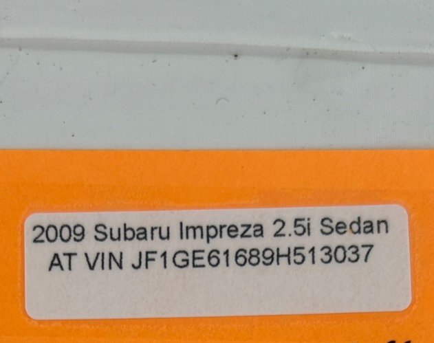 2009-2010 Subaru Impreza Left Driver Side Grille Vent OEM 66110FG013