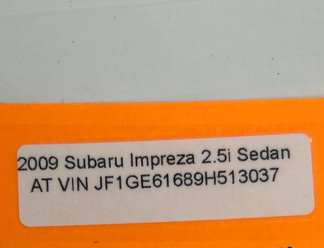 2008-2009 Subaru Impreza Anti Theft Keyless Control Module OEM 88035FG050