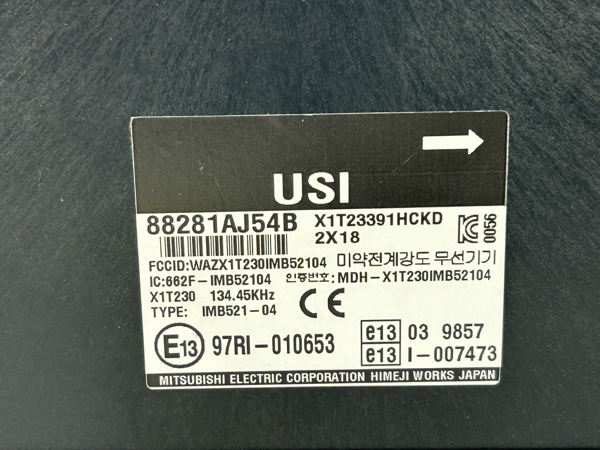 2013-2014 Subaru Outback Integrated Anti Theft Locking Module OEM 88281AJ54B
