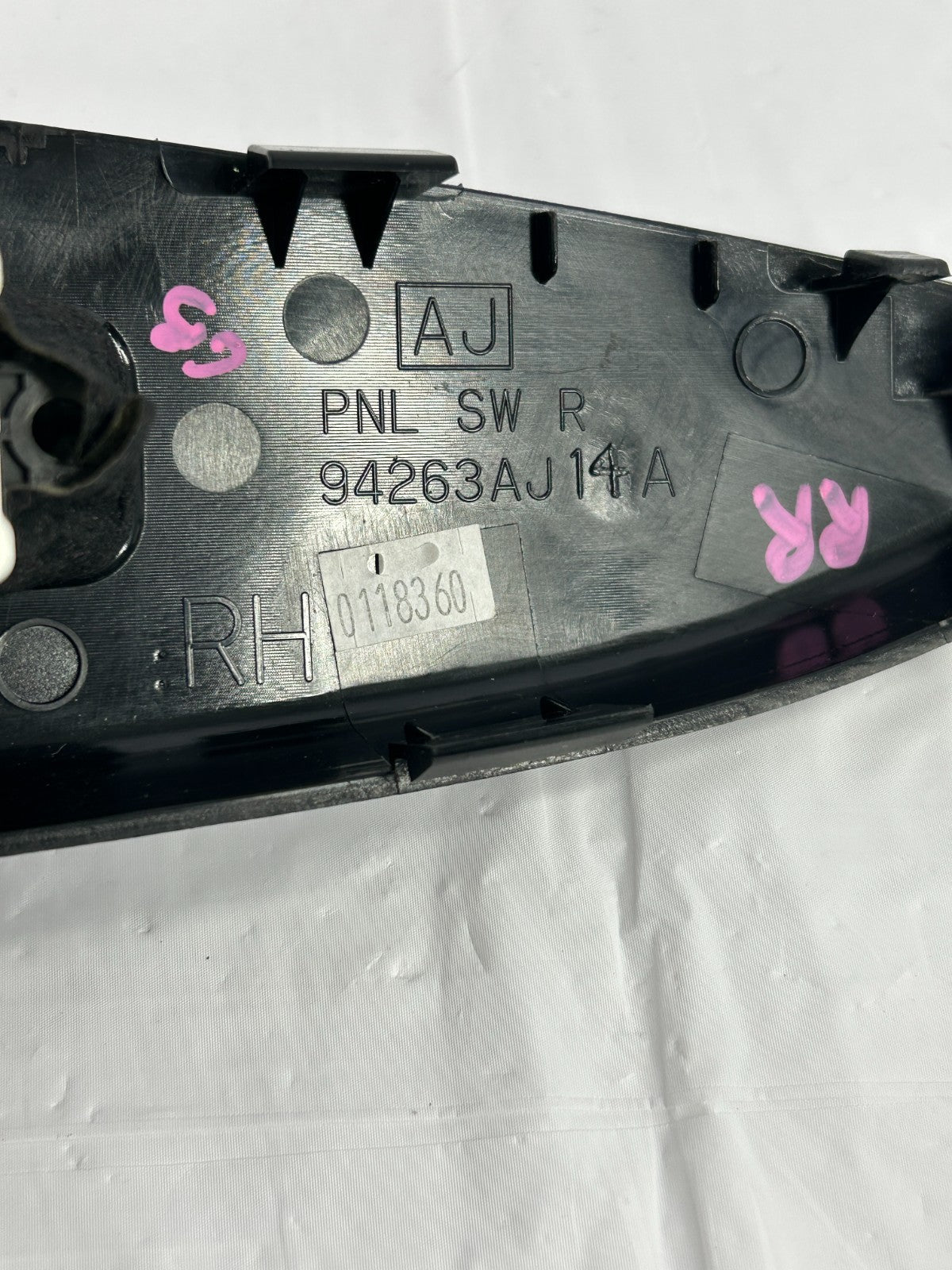 2010-2014 Subaru Outback Rear Right Window Control Switch & Bezel OEM 94263AJ14A