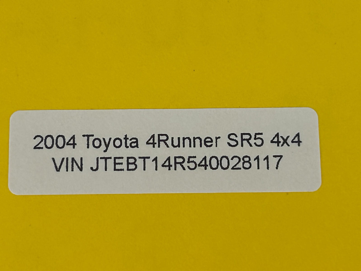 2003-2009 Toyota 4Runner Ignition Switch Lock Cylinder Assembly OEM 45280-35390