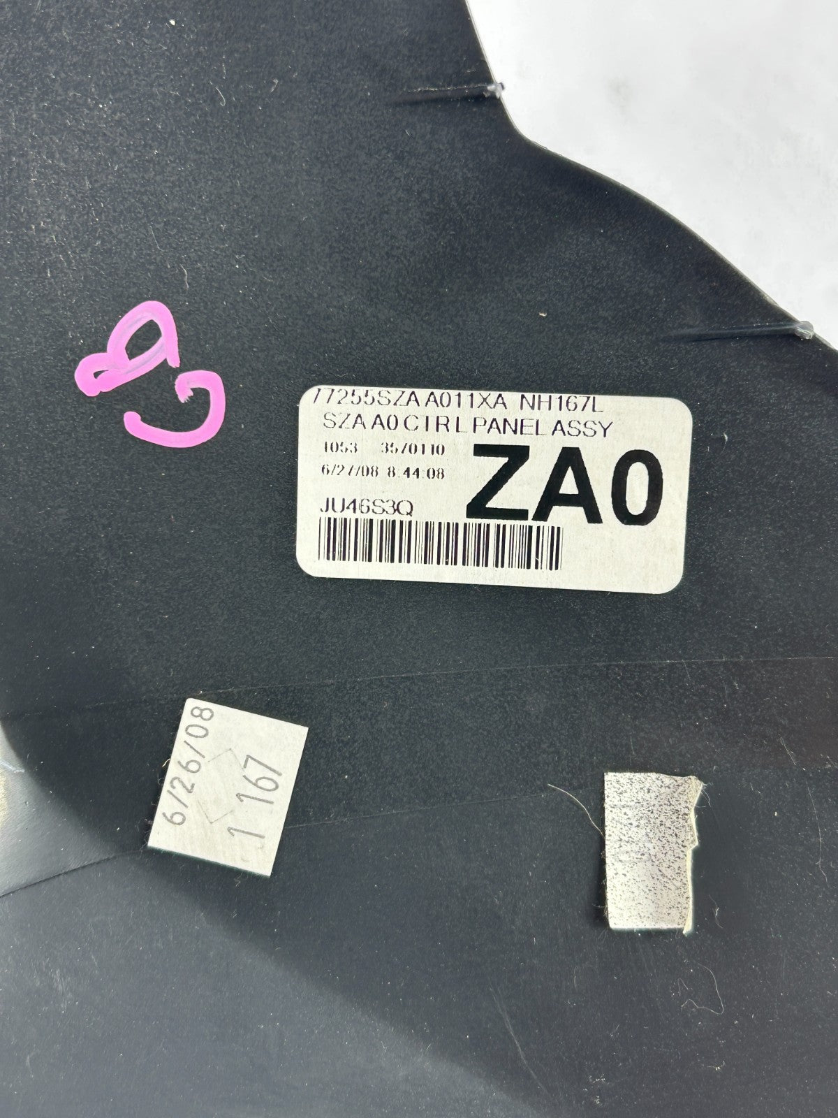 09-11 Honda Pilot Left Driver Dash AC Air Vent Bezel Trim OEM 77255-SZA-A011XA