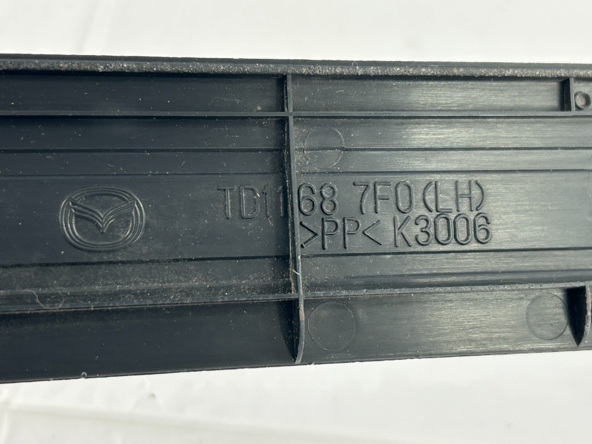 07-15 Mazda CX-9 Front Left Driver Door Sill Scuff Plate Trim OEM TD11-68-7F0