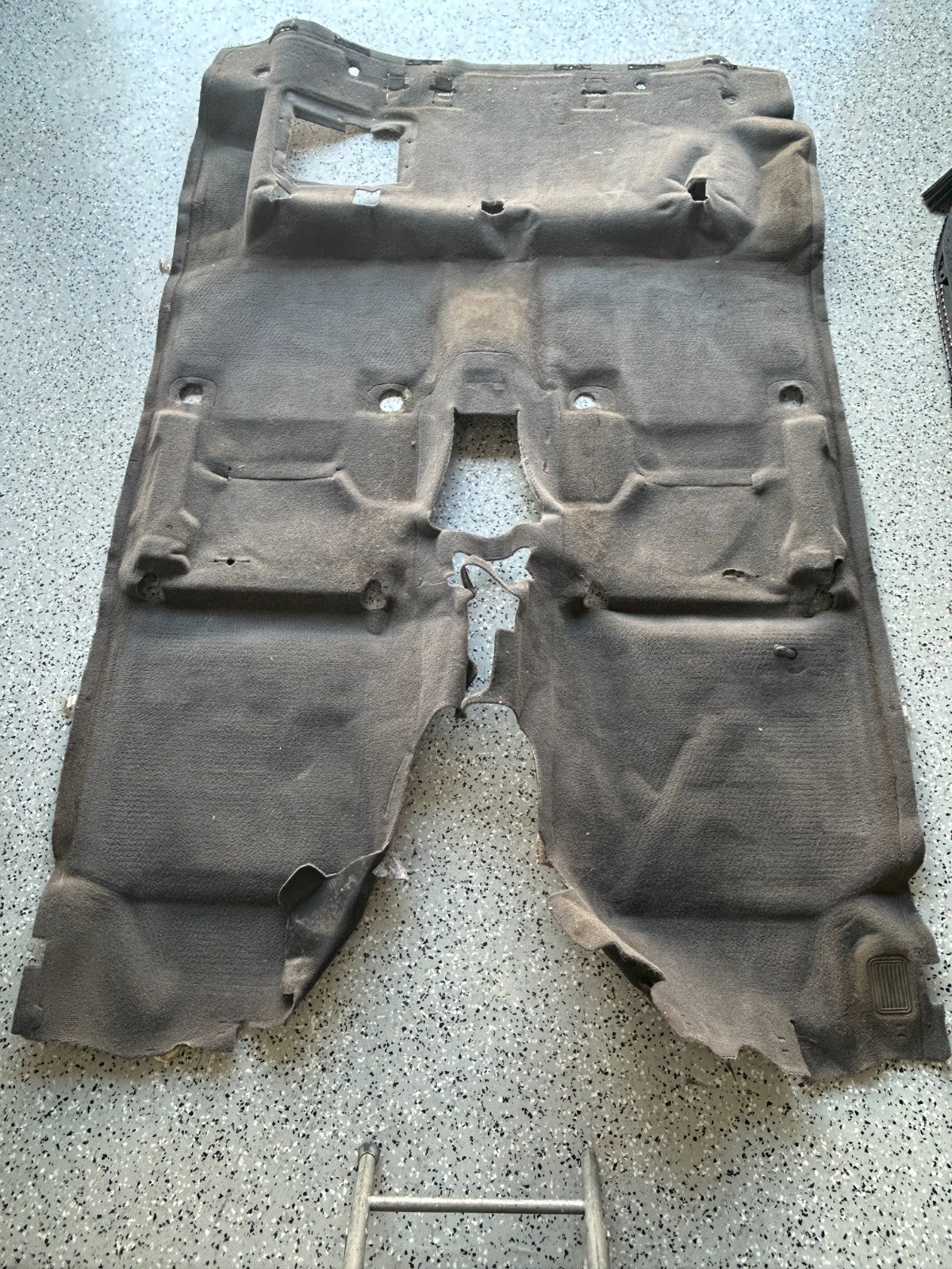 02-05 Toyota Sequoia Front Access Cabin Interior Floor Carpet Gray 58510-0C073