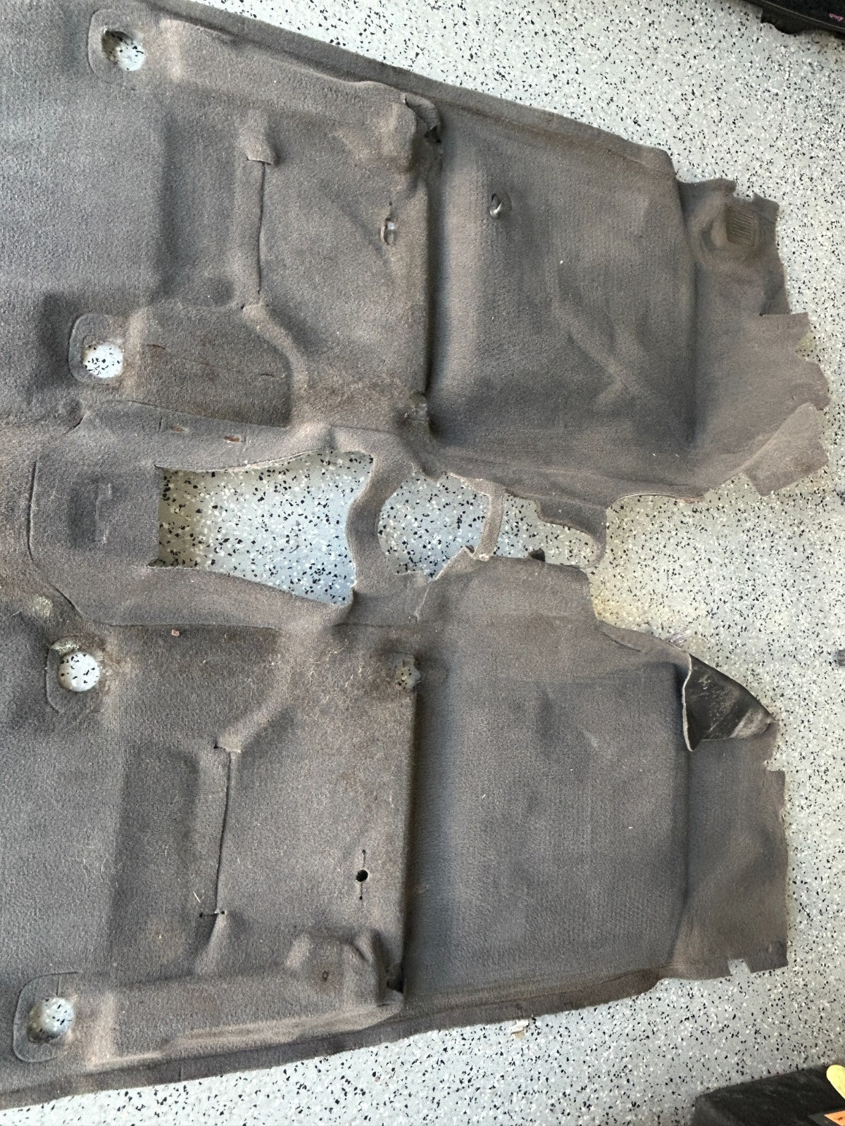 02-05 Toyota Sequoia Front Access Cabin Interior Floor Carpet Gray 58510-0C073