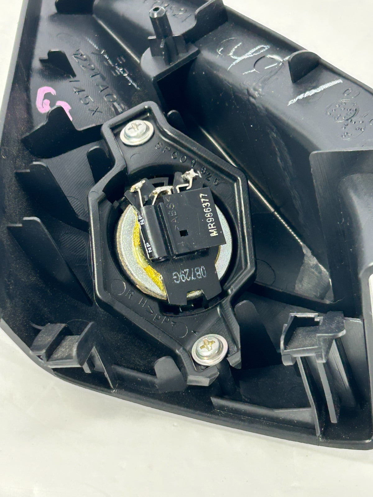 2007-2013 Mitsubishi Outlander Right Tweeter Speaker & Trim Black OEM 7221A804