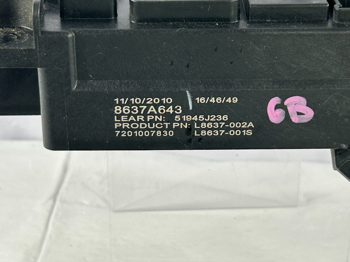 2008-2013 Mitsubishi Outlander Interior Cabin Fuse Box Relay Block OEM 8637A643