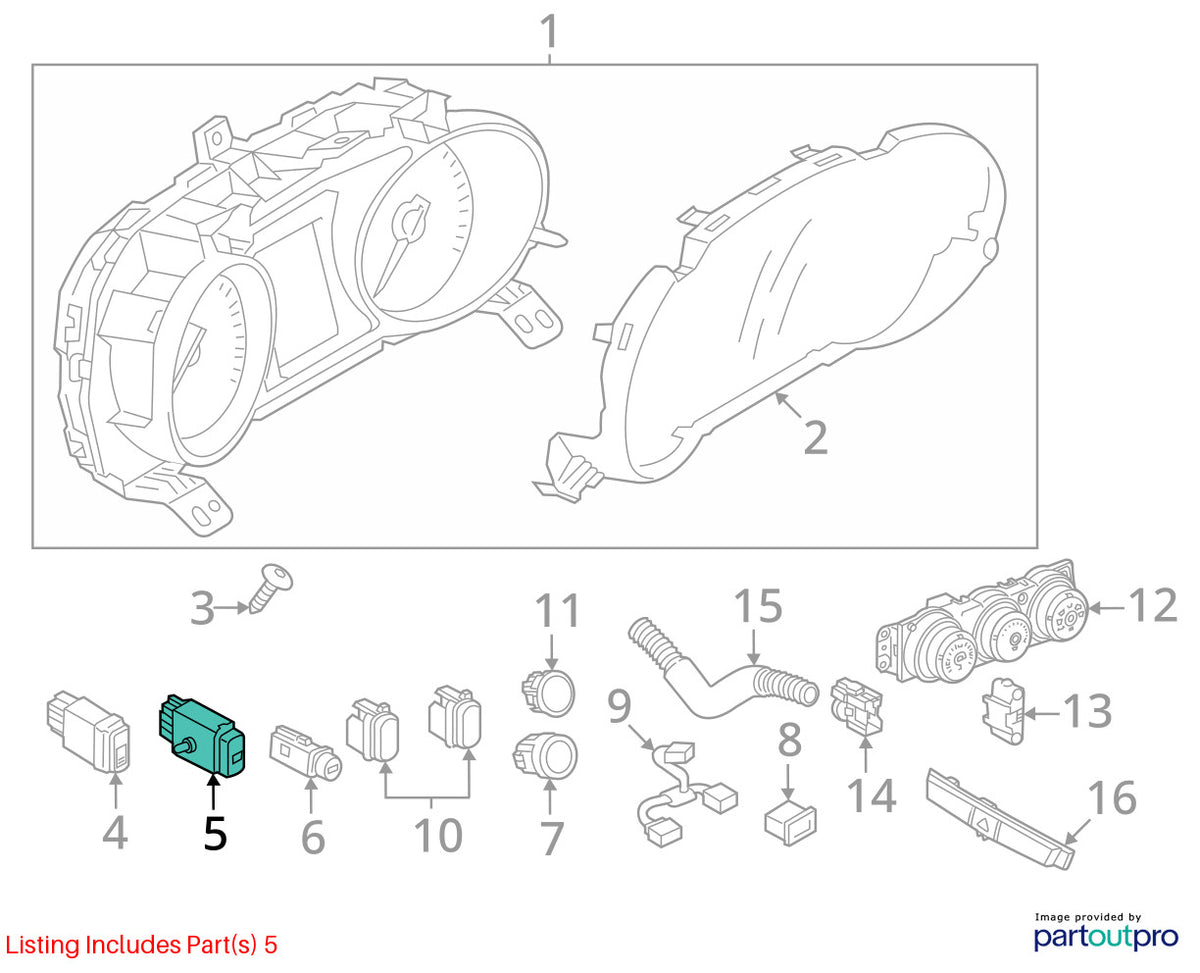 2011-2013 Mitsubishi Outlander Active Skid Traction Control Switch OEM 8602A029