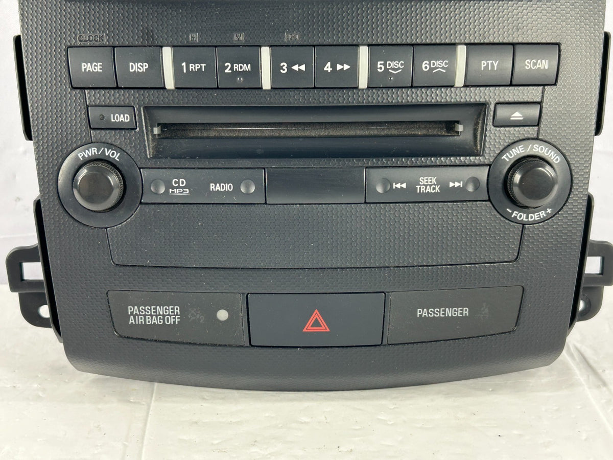 11-13 Mitsubishi Outlander CD Player AM/FM Radio Stereo Head Unit OEM 8002B233XA