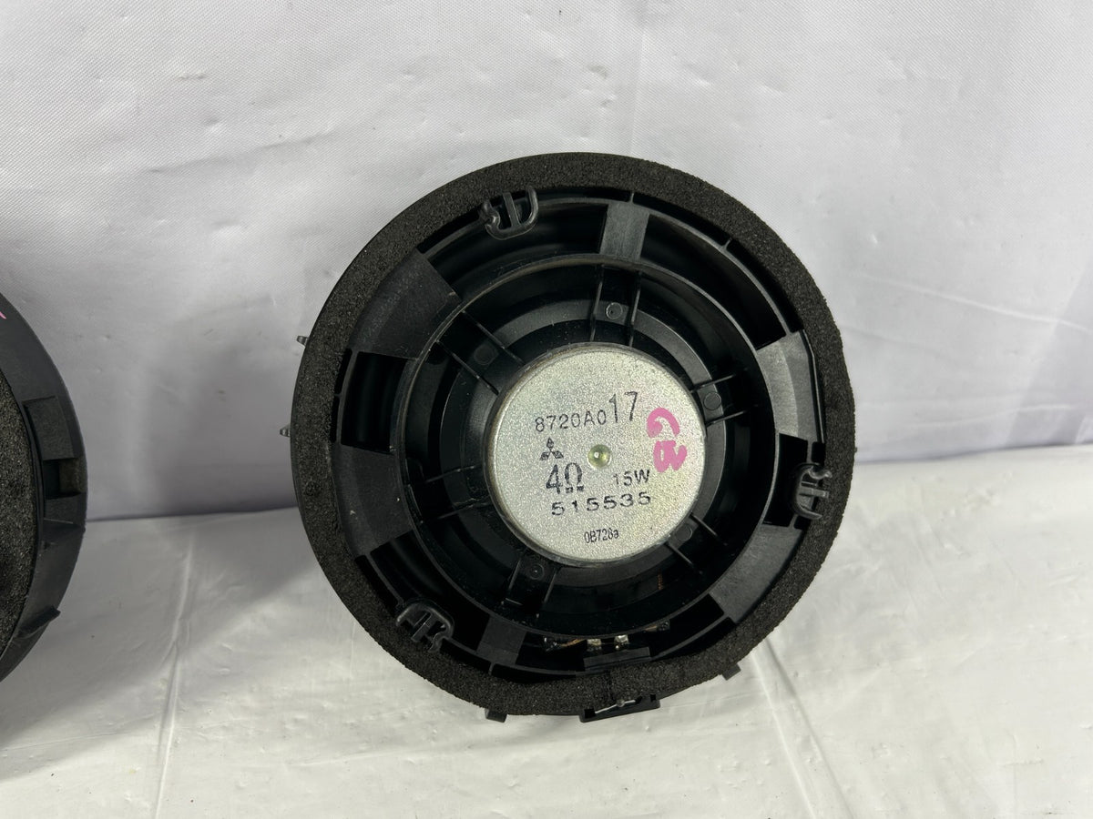 07-13 Mitsubishi Outlander Front Rear Door Audio Speakers Set of 4 OEM 8720A017